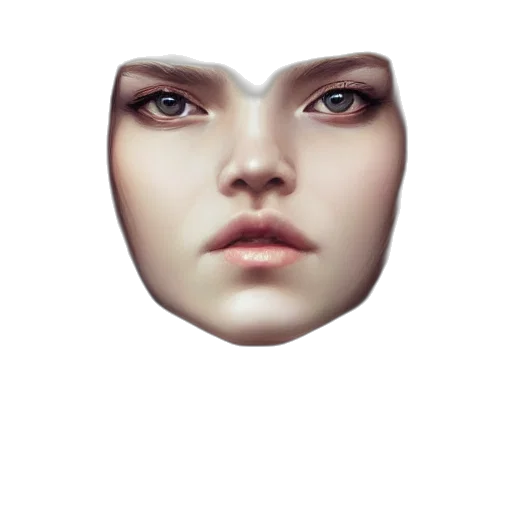 face, mask, crown, robot transparent PNG cut-out