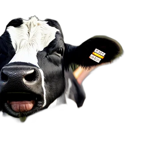 animal, mask, food, face, photorealistic, 3d render, concept art, cow transparent PNG cut-out