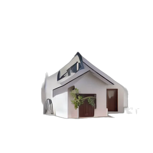 building, furniture, 3d render, concept art, photorealistic, house, shape, cat transparent PNG cut-out