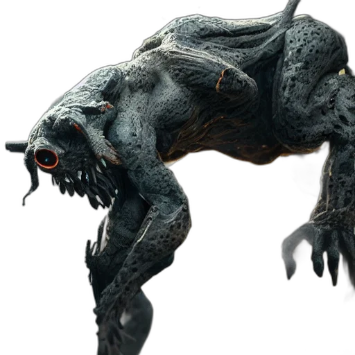 creature, animal, dragon, staff, concept art, 3d render, photorealistic, full transparent PNG cut-out