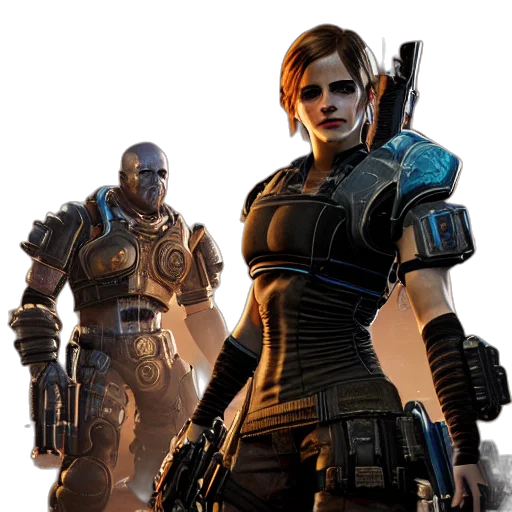 weapon, concept art, comic book art, cyberpunk transparent PNG cut-out