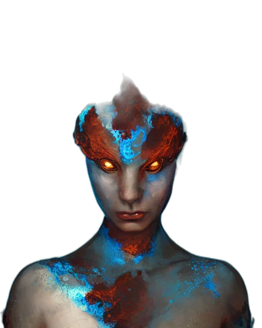 mask, face, creature, staff transparent PNG cut-out