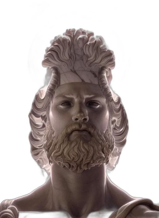 face, crown, hair, mask, 3d render, photorealistic, vaporwave, concept art transparent PNG cut-out