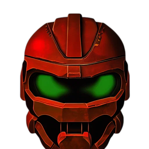 robot, mask, face, pixel art transparent PNG cut-out