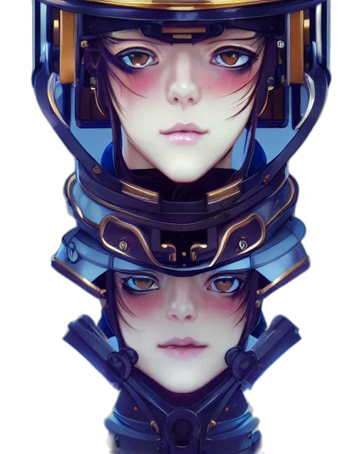 robot, face, mask, crown, cyberpunk, concept art, fantasy art, anime transparent PNG cut-out