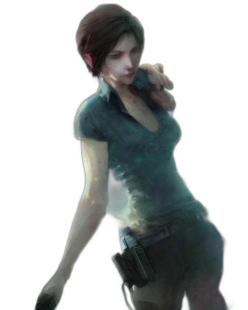 weapon, concept art, photorealistic, fantasy art, cyberpunk, green, dark, blue transparent PNG cut-out