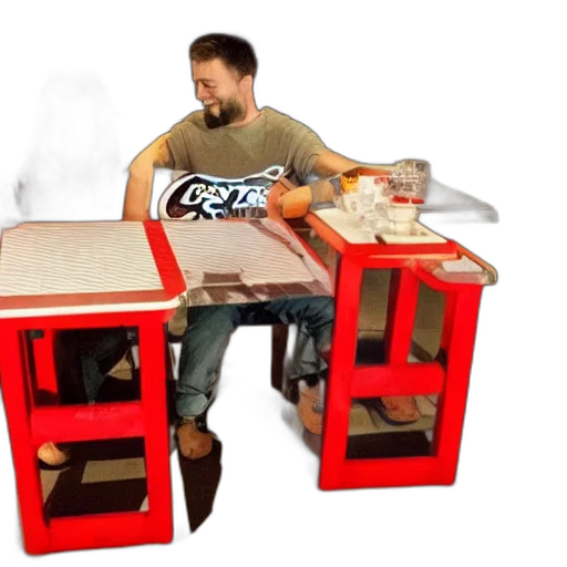 furniture, food, robot, 3d render transparent PNG cut-out