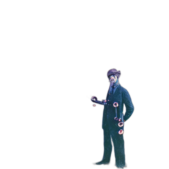 staff, robot, jacket, creature transparent PNG cut-out