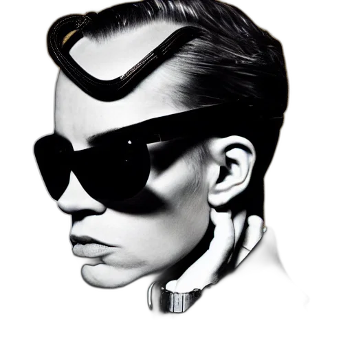 face, mask, hair, robot transparent PNG cut-out