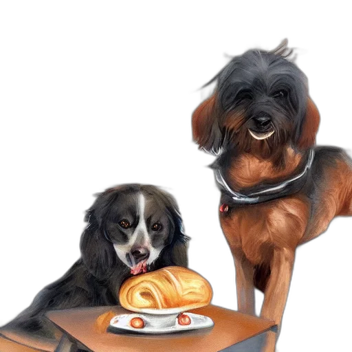food, photorealistic, oil painting, concept art transparent PNG cut-out