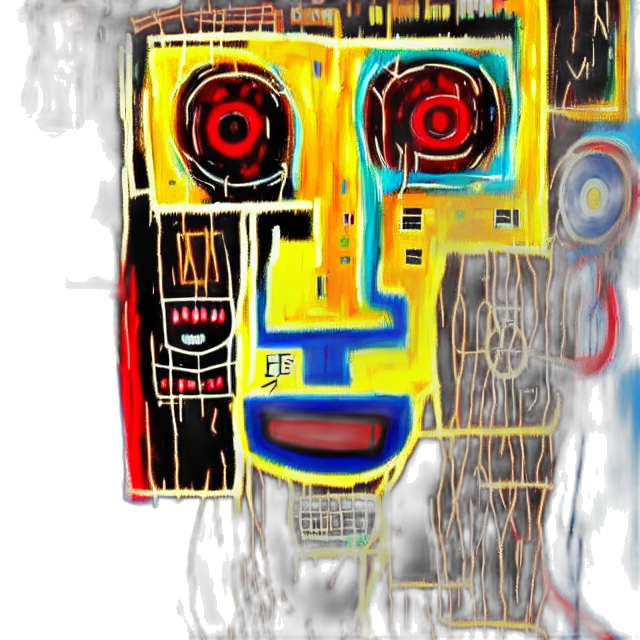 robot, face, mask, creature, concept art, 3d render, cartoon, comic book art transparent PNG cut-out