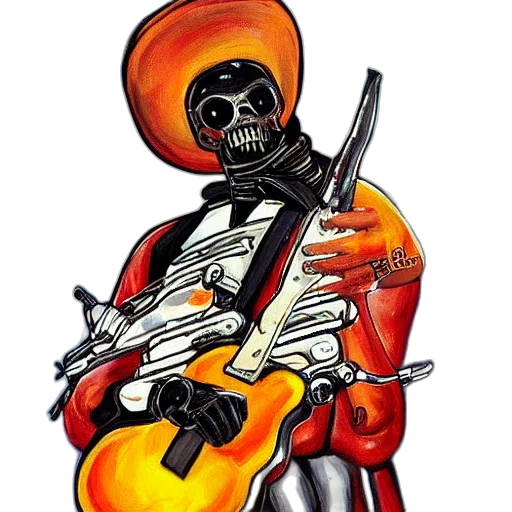 jacket, robot, weapon, concept art transparent PNG cut-out