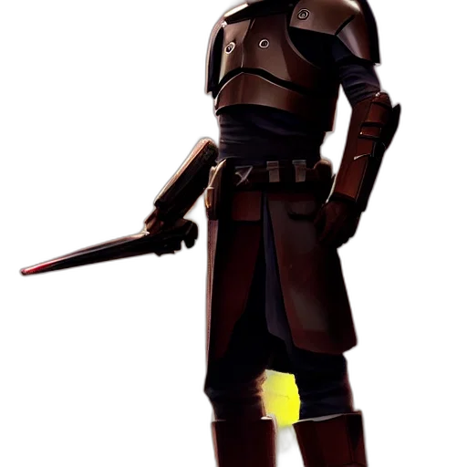 staff, sword, weapon, 3d render transparent PNG cut-out