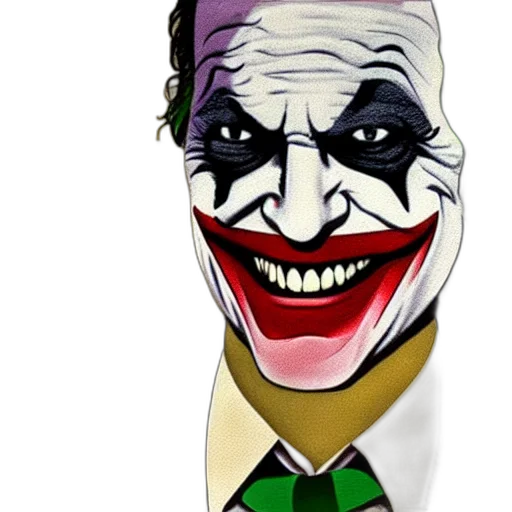 mask, face, cartoon, comic book art, concept art, 3d render, joker, sopranos transparent PNG cut-out