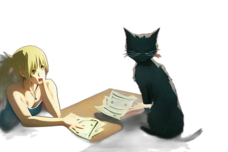 concept art, anime, watercolor, fantasy art transparent PNG cut-out