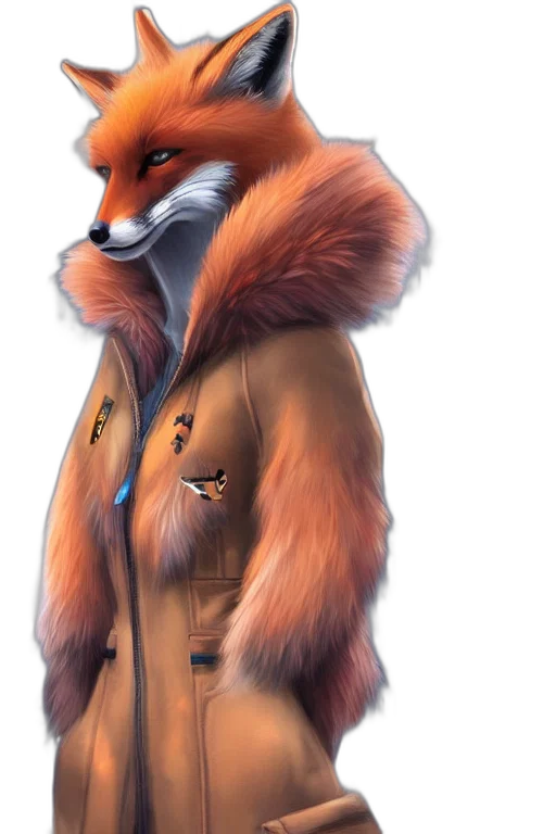 jacket, staff, animal, concept art transparent PNG cut-out