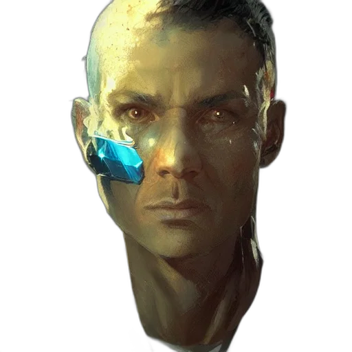 face, mask, robot, staff transparent PNG cut-out