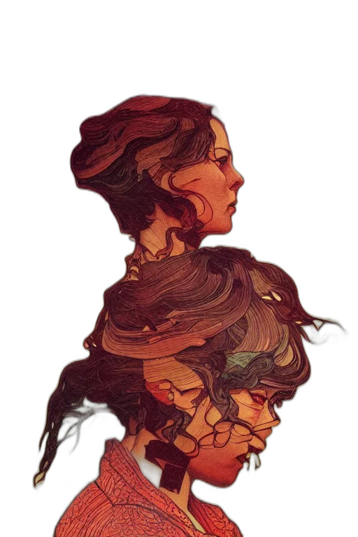 dress, crown, face, hair transparent PNG cut-out