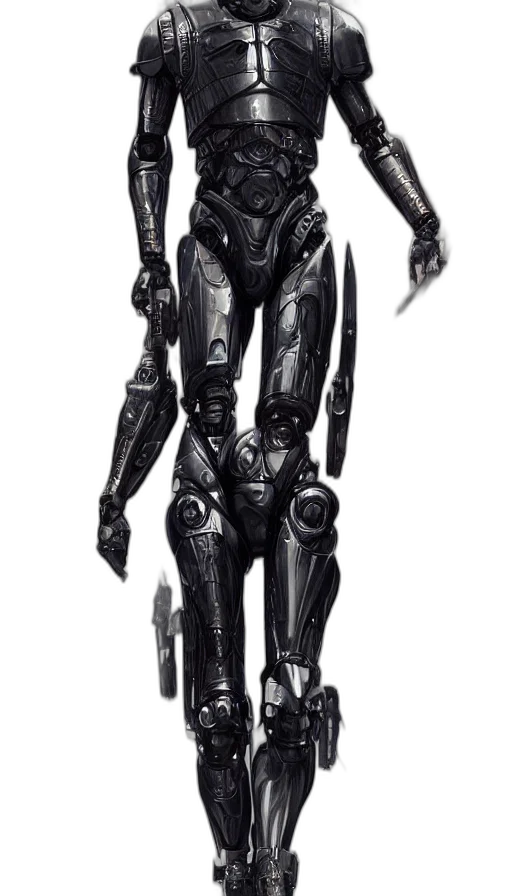robot, weapon, staff, concept art transparent PNG cut-out