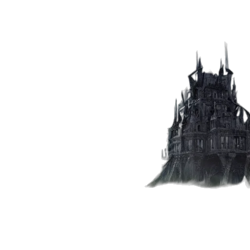 crown, building, weapon, concept art, fantasy art, 3d render, watercolor, fog transparent PNG cut-out