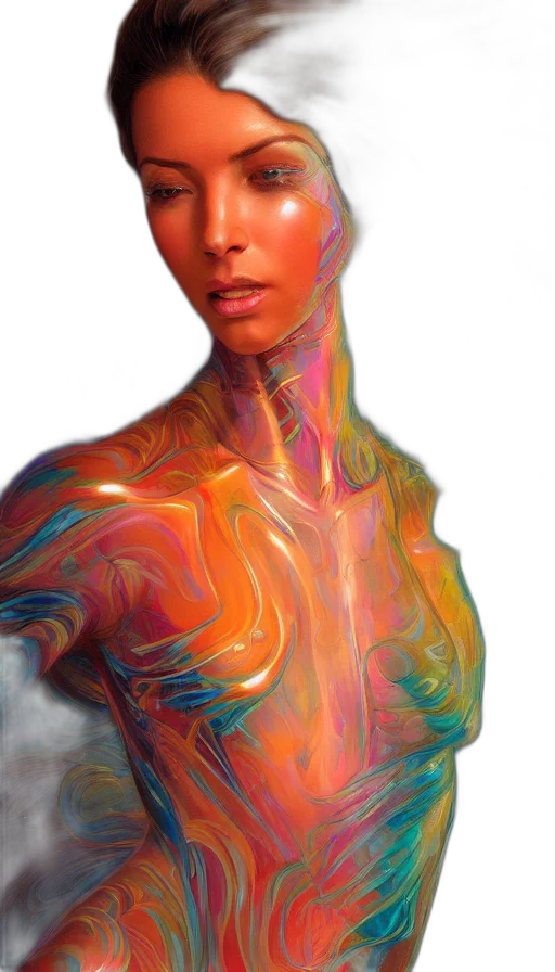 face, dress, robot, mask, photorealistic, concept art, fantasy art, cyberpunk transparent PNG cut-out