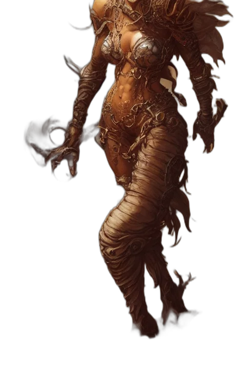 creature, dragon, dress, robot transparent PNG cut-out