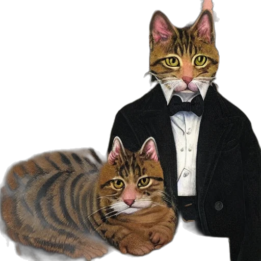 animal, staff, photorealistic, oil painting transparent PNG cut-out