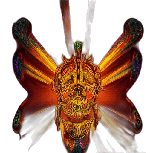 crown, mask, dragon, animal, concept art, 3d render, fantasy art, photorealistic transparent PNG cut-out