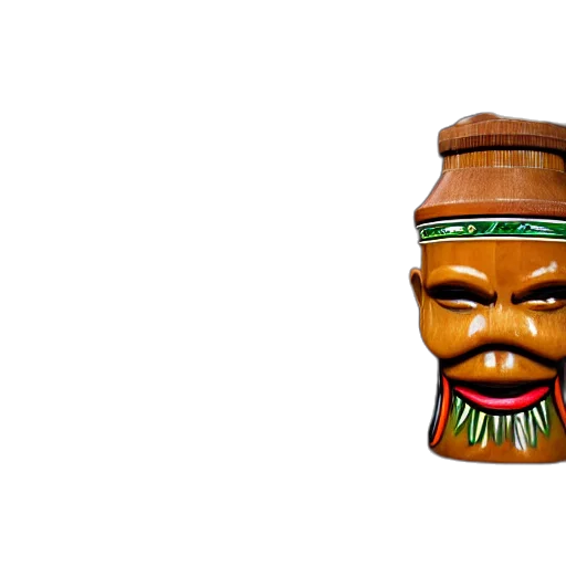 mask, face, crown, hat, 3d render, concept art, photorealistic, photograph transparent PNG cut-out