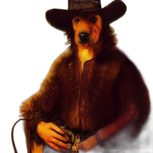 animal, staff, hat, jacket transparent PNG cut-out