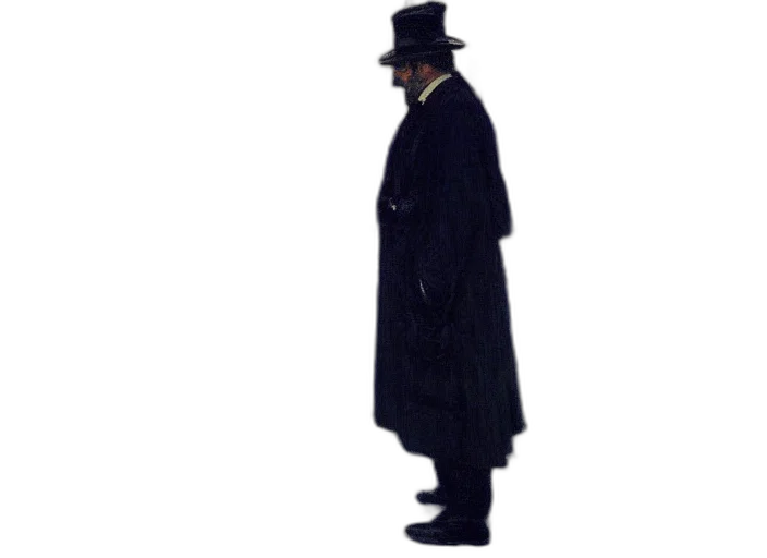 staff, hat, jacket, umbrella transparent PNG cut-out