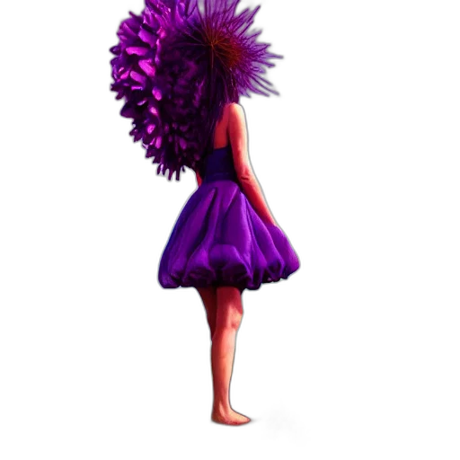 dress, hair, hat, umbrella, concept art, 3d render, photorealistic, fantasy art transparent PNG cut-out