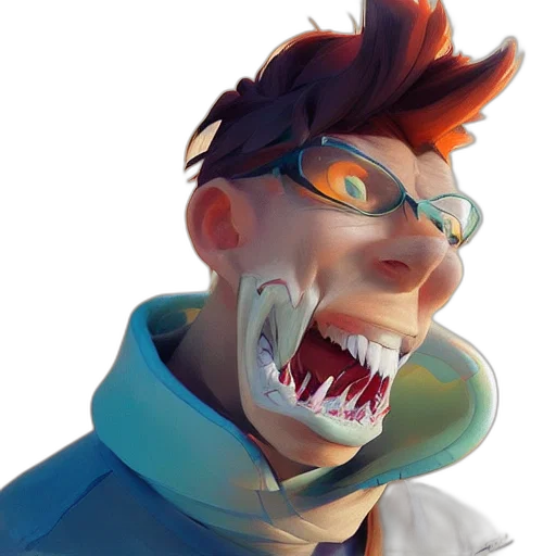 face, creature, staff, mask transparent PNG cut-out