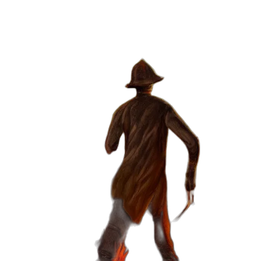 hat, creature, staff, animal, concept art, 3d render, fantasy art, pixel art transparent PNG cut-out