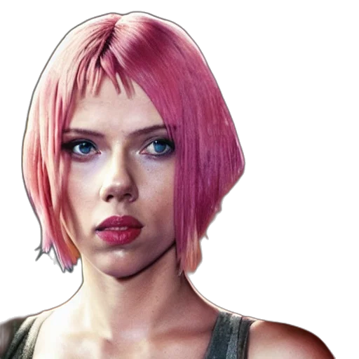 hair, face, photorealistic, comic book art transparent PNG cut-out
