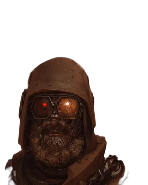 mask, face, robot, creature, concept art, fantasy art, comic book art, cyberpunk transparent PNG cut-out