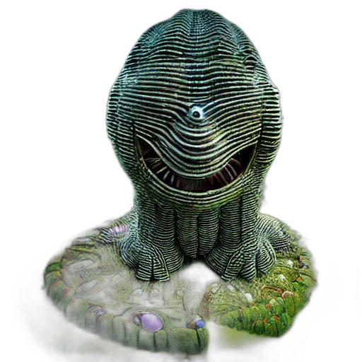 creature, mask, hair, face transparent PNG cut-out