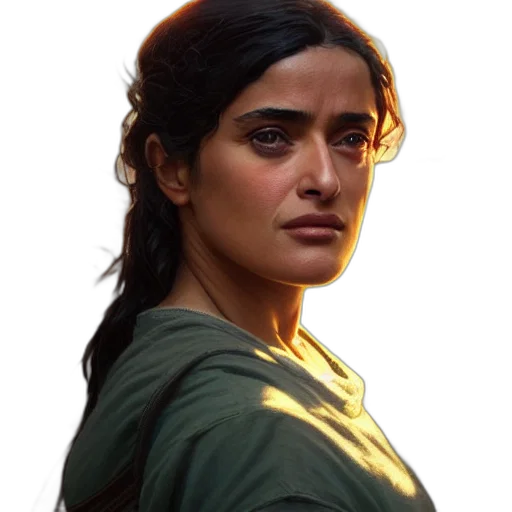 face, staff, photorealistic, oil painting transparent PNG cut-out