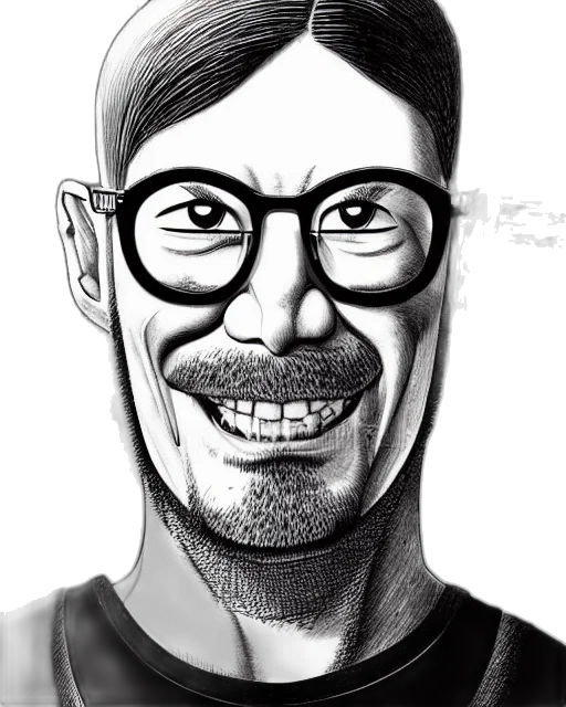 face, staff, cartoon, comic book art transparent PNG cut-out