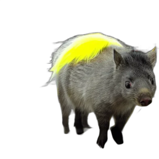 animal, hat, creature, dragon, photorealistic, concept art, 3d render, watercolor transparent PNG cut-out