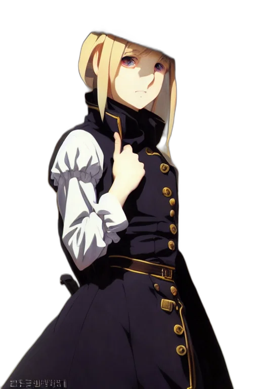 staff, dress, jacket, crown transparent PNG cut-out