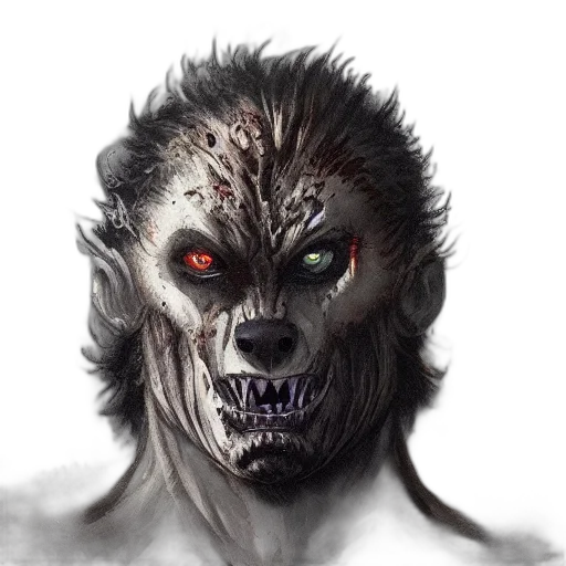 face, mask, creature, concept art transparent PNG cut-out