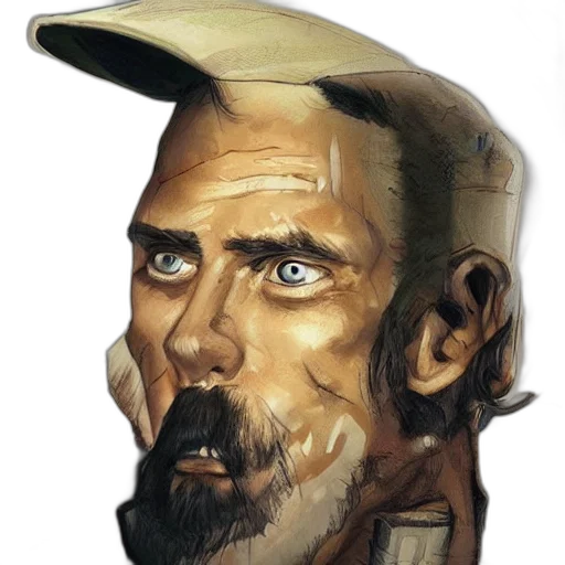 face, mask, hat, staff, photorealistic, concept art, comic book art, watercolor transparent PNG cut-out