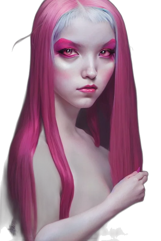 face, fantasy art, concept art, photorealistic transparent PNG cut-out