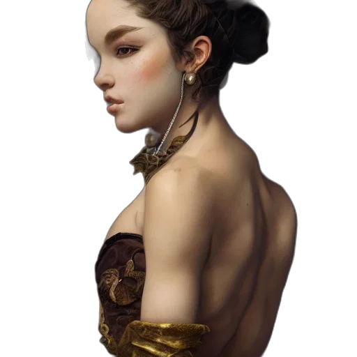 jewelry, dress, crown, face transparent PNG cut-out