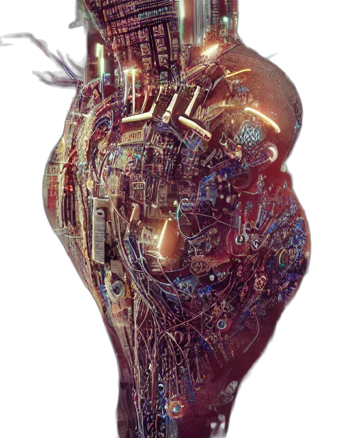 robot, mask, hair, face transparent PNG cut-out