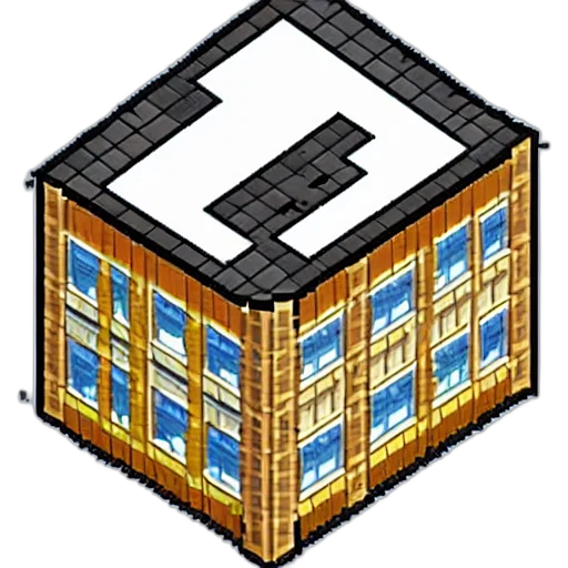 building, furniture, robot, pixel art transparent PNG cut-out