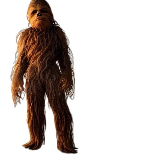 creature, animal, hair, staff, concept art, 3d render, still, photo transparent PNG cut-out