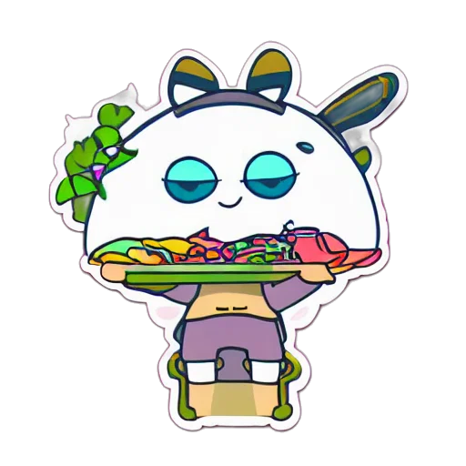 food, staff, robot, creature transparent PNG cut-out