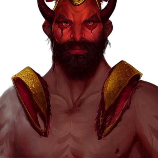 mask, face, fantasy art, concept art, comic book art, pixel art, red, dnd transparent PNG cut-out
